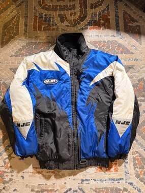 HJC Racing Insulated Snowmobile Jacket Blue and Black Size Small